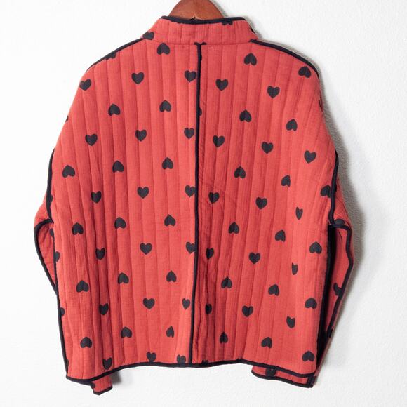 Red Heart Patterned Jacket - Picture 2 of 9